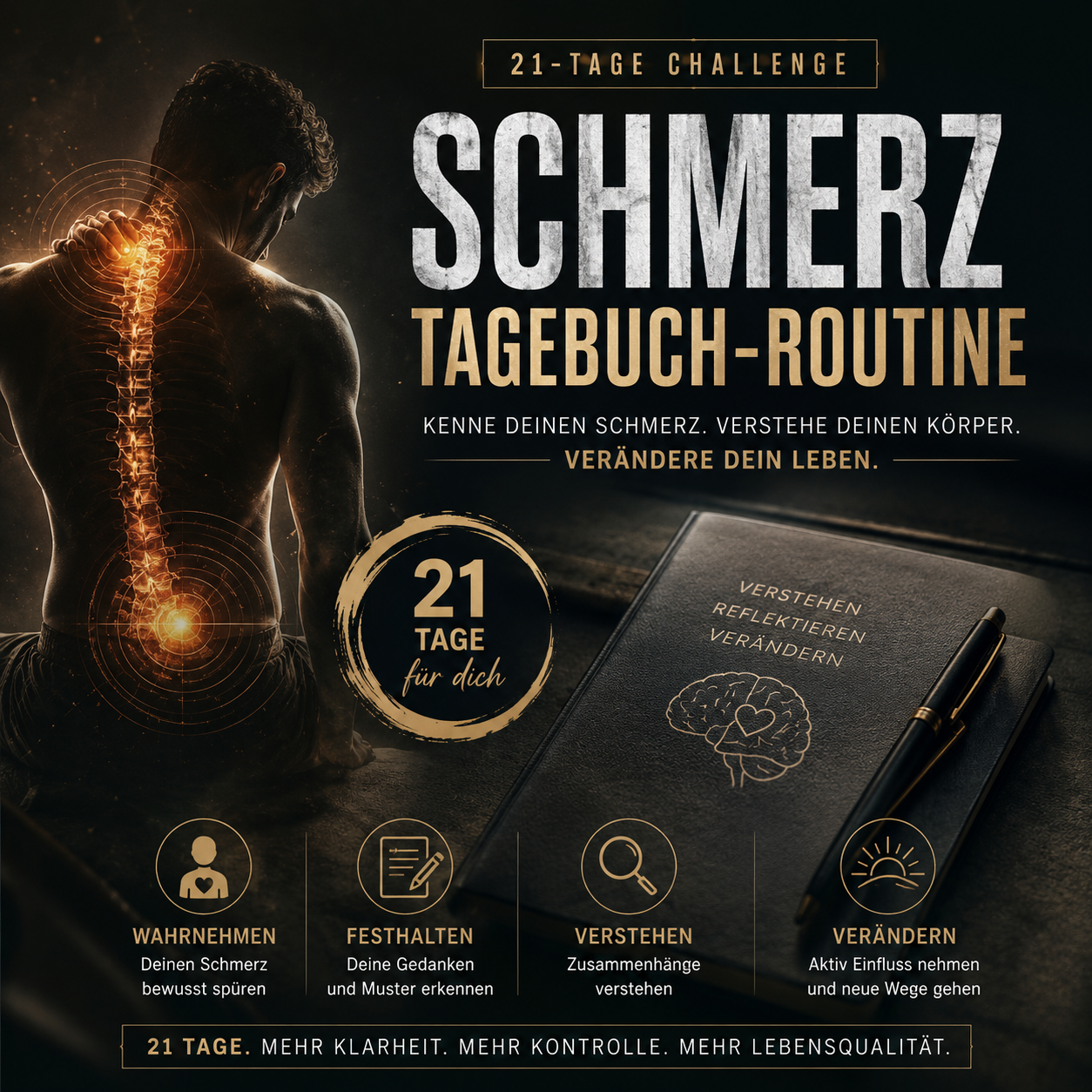 Challenge · Schmerz-Tagebuch-Routine
